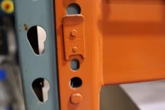 Pallet Racking (2) Back-to-Back Bays: (6) 12'H x 42" Uprights, Teardrop Style, (7) 9' Shelves, (4) 134" Shelves, Wire Decking - NO CONTENTS