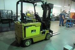 Caterpillar M50D-SA 5000 LBS Electric Forklift with Charger, Triple Mast, Cushion Tires, Side Shift, 48" Forks
