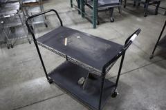 Wire Shop Cart - 2 Shelves