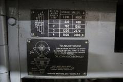 Hardinge DV-59 Second Operation Lathe, Compound Cross-Slide, Tailstock, (8) Speeds: 230-3,500 RPM