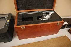 Starrett Micrometer Set (6) Mics 6"-12" with Case and Standards