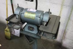 6" Carbide Tool Grinder, Double End, Pedestal, 1/2 HP, 3,450 RPM, Tilting Work Tables - Single Phase