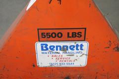 Pallet Jack Material Handling Model Magnum M55, 5500 LB Capacity 27" Fork Width 48" Fork Length