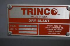 Trinco 36/BP Sand Blast Cabinet with Reclaim Unit, Gun, Gloves, 