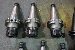 CT 40 Taper Tool Holders: (3) Nikken SK10 Collet Holders, (2) ER20 Collet Holders, (3) ER25 Collet Holders