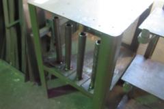Metal Table with Contents