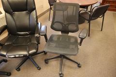 (4) Black Rolling Office Chairs