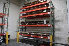 Pallet Racking: (2) 14'H x 48" Uprights, Tear-Drop Style, (5) 12, Shelves, Wire Decking - NO CONTENTS