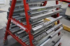 Press Brake Dies for Amada Press Brakes on Rollery Roling Tree Rack