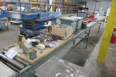 Hytrol Roller Conveyor Tables - (3) 10' Long x 2' Wide, Adjustable Height