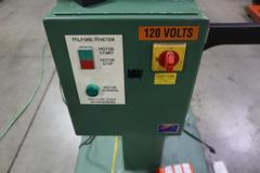 Milford Orbitform #305 Riveter, Remote Foot Trip, Feed Bowl and Track, Tooling