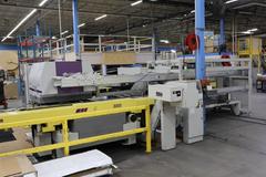 Murata Wiedemann C-3000 CNC Turret Punch, F1-1250 Cell Loader, 54 Station Turret, Slug Conveyor