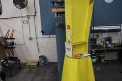 Handling Systems 2 Ton Swiveling Jib Crane, Floor Mounted with CM Lodestar 2 Ton Electric Chain Hoist, Electric Trolley