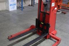 Mobile Pallet Truck B60-CSA Electric Stacker Lift Truck, 1,500 # Cap, 42" Forks, 60" Max Height, 12 Volt Battery, Charger