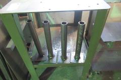 Metal Table with Contents