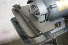 6" Carbide Tool Grinder, Double End, Pedestal, 1/2 HP, 3,450 RPM, Tilting Work Tables - Single Phase