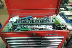 Craftsman 12-Drawer Tool Chest on Rolling Cart with Caster and Contents