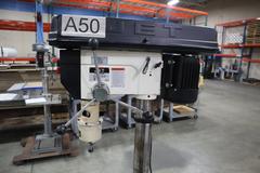 Jet 16" Drill Press, Floor Model, On Portable Base, w Procunier 2 Tap Head