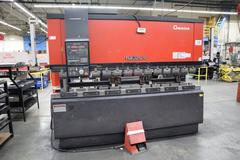 Amada FBD-1253E CNC Hydraulic Press Brake, 138 Ton x 122", Up-Acting, NC9-EXII Controls, Light Curtains