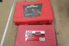 Uline Jumper Cable Set and ABN 7pc Auto Body Repair Kit in Carry Cases