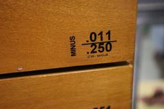 Meyer Pin and Plug Gage Set in Wood Divider Case - MInus Set: C10, M2, M3, M4