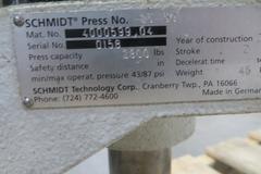 Schmidt Press No. 25-50 Mat. No 4000599.04 2000 LBS Press