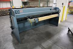 Amada S-2532 8'x11 Gauge Hydraulic Shear, Front Operated Power Backgauge, Squaring Arm