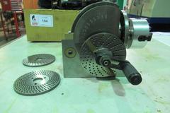 Tilting Dividing Head with Chuck and (3) Dividing Plates