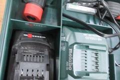 Metabo 18V Cordless Drill with Quick Chuck Attachments, Extra Battery and Charger in Plastic Carry Case