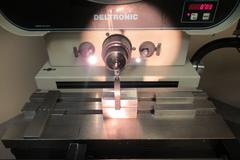 Deltronics DH214-MP 14" Optical Comparator with MPC-5 2-Axis DRO, LED Screen Angle Display, Surface & Profile Illumination