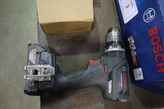 Bosch 1/2" Cordless Hammer Drill, 18V with Case, (3) Batteries, (2) Chargers