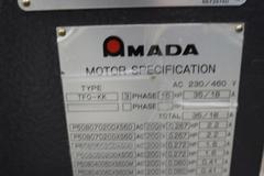 Amada FABIII-1025 CNC Hydraulic Press Brake, 110 Ton x 98.4", AMNC PC Control, Up-Acting, 6- Axis BG, Light Curtain