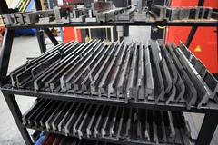 Press Brake Dies and Lower Die Holders for Amada Press Brakes on Welded Steel Shelving