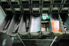 Hardware Storage System with Contents, Including Pins, Taps, Screws, Woodruff Keys and MORE!