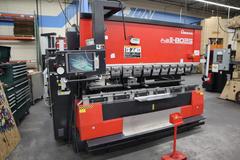 Amada FABIII-8025 (FBD-8025NT) CNC Hydraulic Press Brake, 88 Ton x 98.4", Up-Acting, AMN PC Control, 6-Axis BG, Lazer Curtain