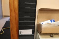 Pyramid 4000 Electronic Time Clock with Time Cards and Rack