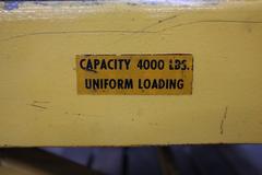 Scissor Lift Table, 4,000 Lb Capacity, Manual Adjustable Height