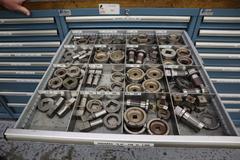 112 and Marathon 112, Turret Punch Tooling, (3) Lista Cabinets with Maple Top Loaded with Tooling