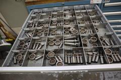 112 and Marathon 112, Turret Punch Tooling, (2) Lista Cabinets with Maple Top Loaded with Tooling