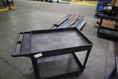 Uline Plastic Shop Cart with Lower Shelf