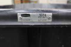 Rubbermaid Model 1074 2.5 Cubic Foot Portable Trash Hopper , 1,000# Capacity, with Dump Mechanism