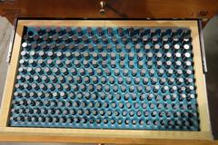 Meyer Pin and Plug Gage Set in Wood Divider Case - MInus Set: C10, M2, M3, M4