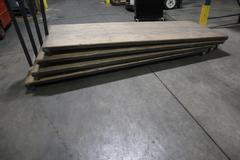 (4) Shop Carts - Wood Top, Long Low-Profile, Approx 5" Deck Height