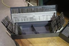 Huot Drill Indexes with Drills (3): Fractional, Letter and Decimal Drills