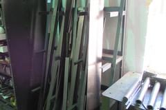 Material Storage Rack and Content, Mostly Flat Bar Stock