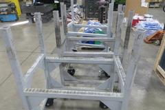 Heavy Duty Metal Material Racks, Portable on Casters