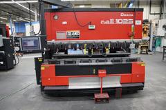 Amada FABIII-1025 (FBD-1025NT) CNC Hydraulic Press Brake, 110 Ton x 98.4", Up-Acting, AMNC PC Control, 5-Axis Backgauge