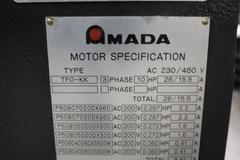 Amada FBD-5012NT CNC Hydraulic Press Brake, 55 Ton x 47.2", AMNC PC Control, UP-Acting, 6-Axis BG, Lazer Curtain