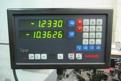 Hwacheon HL580 28/39" x 79" Gap Bed Engine Lathe,  2-Axis DRO, Geared Head, 19-1/2" Chuck, 3" Hole, (2) Steady Rests, QC Tool Post, Tailstock