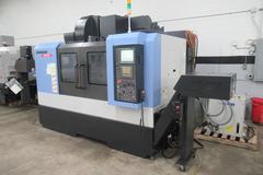 Doosan DNM 500 CNC Vertical Machining Center, 12K RPM Spindle, High Pressure Coolant, Renishaw Probing, Full 4th Axis, Chip Conveyor